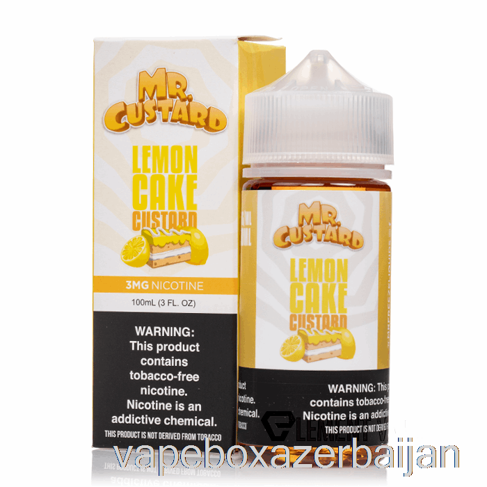 Vape Baku Lemoncake Custard - Mr Custard - 100mL 0mg